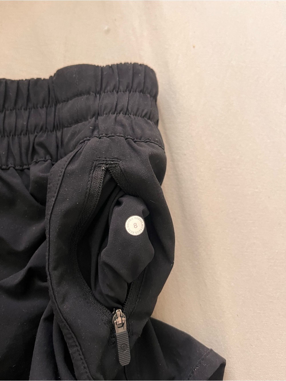 Lululemon Women's Black Running Shorts - Picture 3 of 4